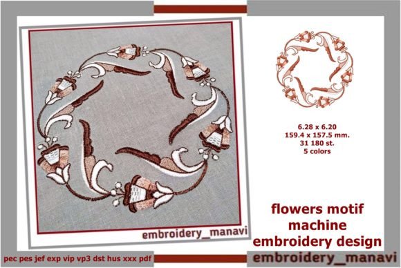 Charming Flowers Motif for Personalized Gifts