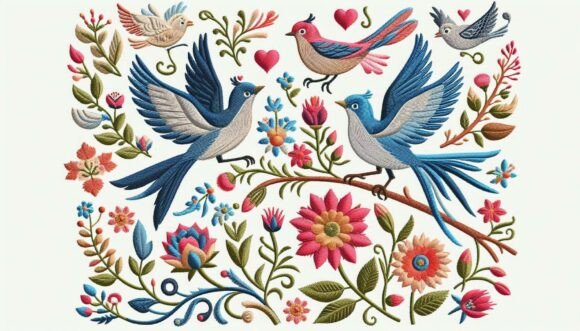 Embroidery Floral Birds: A Designer's Review
