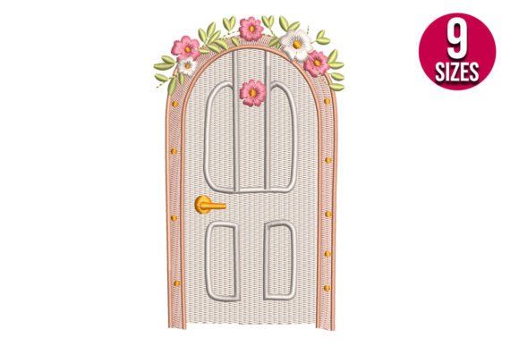 Floral Door: A Charming Touch for Business Embroidery