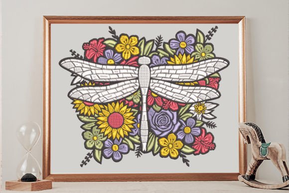 Floral Dragonfly: A Whimsical Touch for Premium Sweatshirts