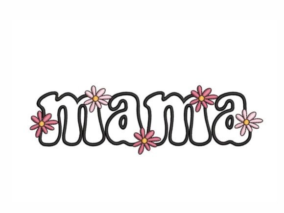 Floral Mama: A Charming Embroidery Design for Mom