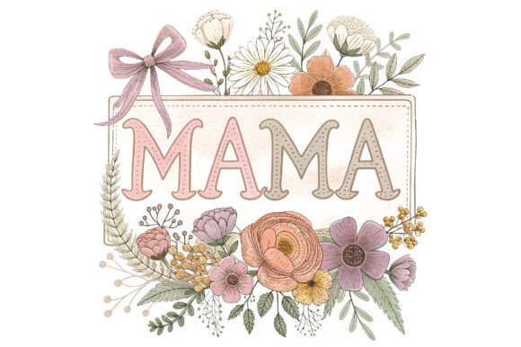 Floral Mama Embroidery: A Perfect Mother's Day Gift