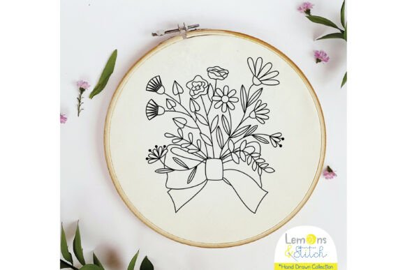 Flower Bouquet Ribbon Bow: A Charming Addition