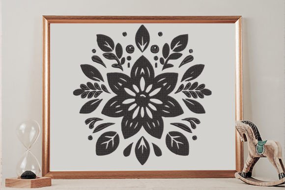 Flower, Floral Embroidery: A Versatile Design